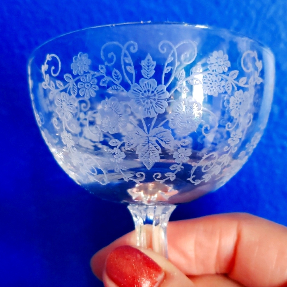4 VTG Springtime Crystal Cordials